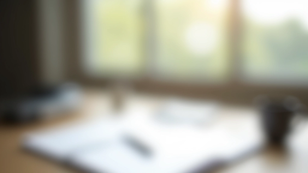 Espace de travail calme avec bureau bien organisé et lumière naturelle
