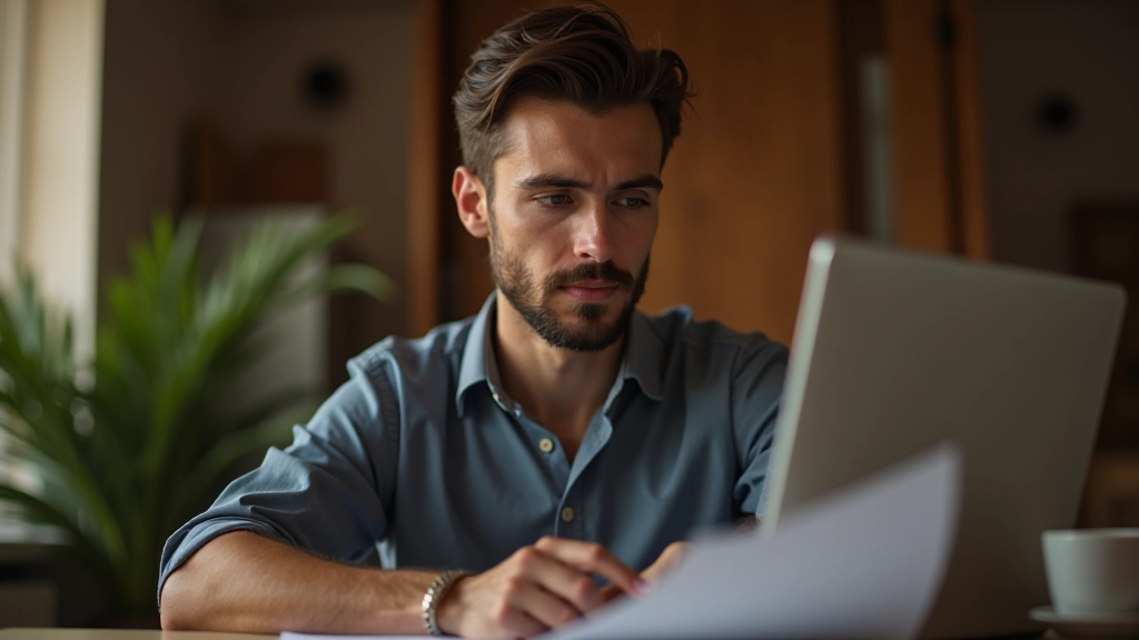 Personne concentrée travaillant à un bureau avec une seule tâche à la fois